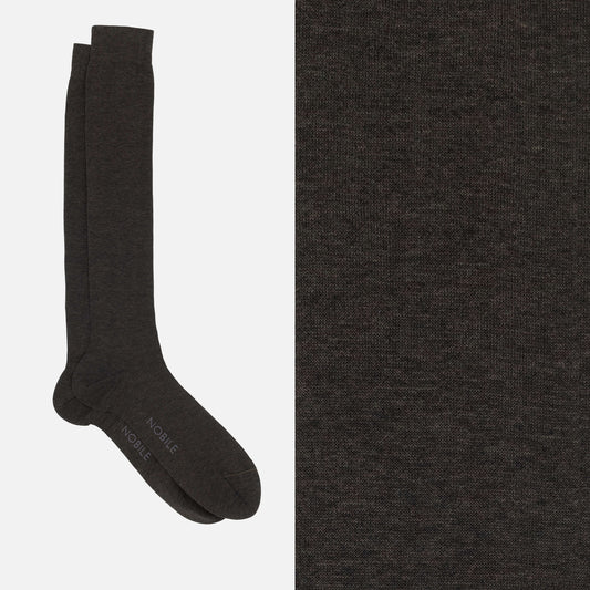Nobile Essential - Mèlange solid color knee high socks