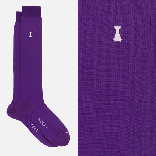 Federico II – Einfarbige Kniestrümpfe Socken