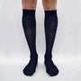 Chiffon in pure mulberry silk - Lightweight knee high socks