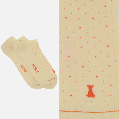 Ankle socks in Makò pure cotton - Dots 