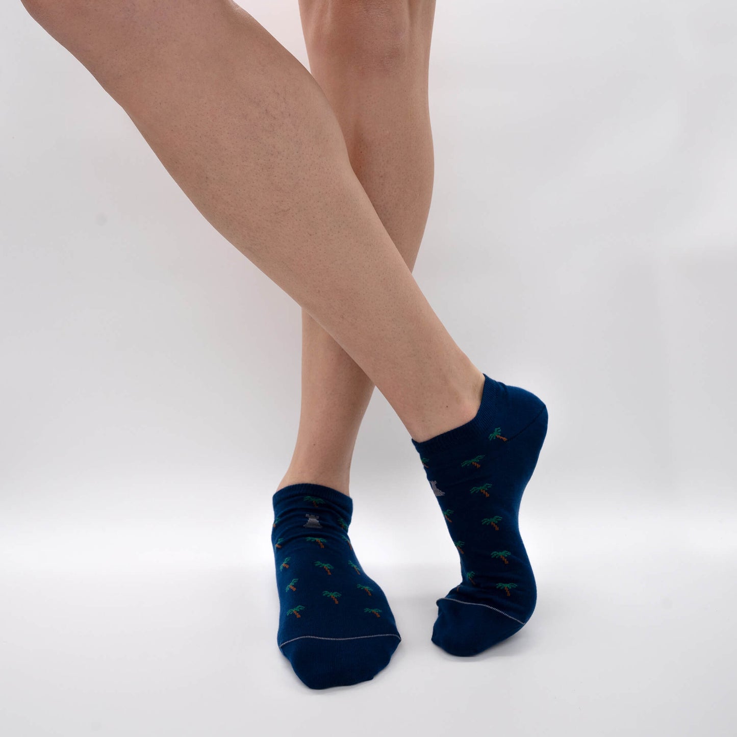 Ankle socks in pure Makò cotton - Drawings