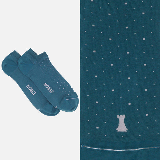 Ankle socks in Makò pure cotton - Dots 