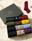 Box 12 pairs of crew socks in Makò Cotton - Mixed Patterns