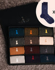 Box 12 Paar Socken – Mikrogerippt Nobile