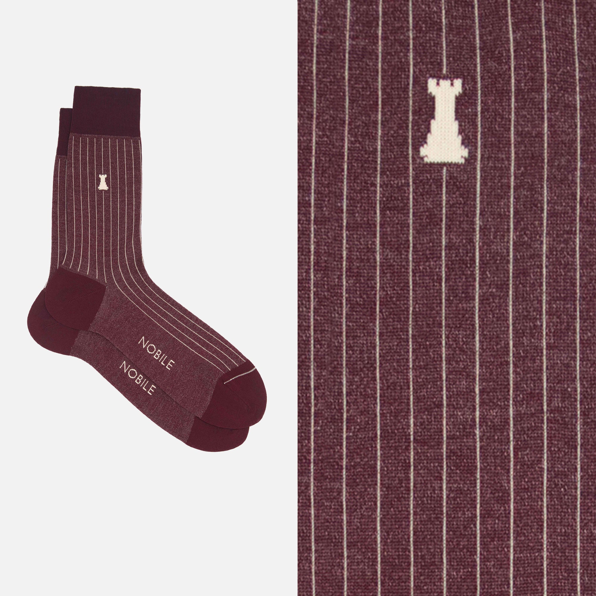 Jules César - Chaussettes à côtes très fines