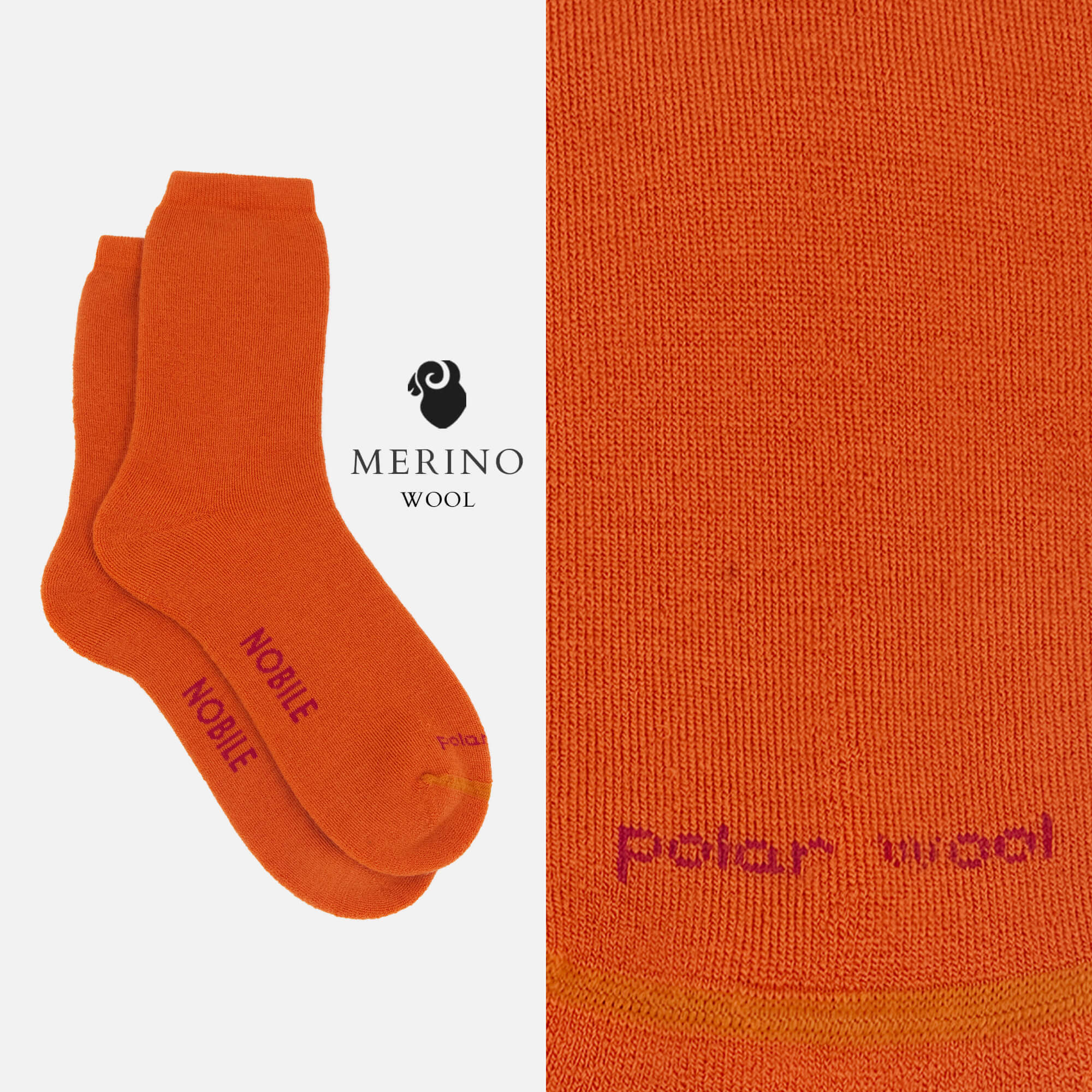 Polar Wool – Calza corta Outdoor in lana Merino con cuscino termico