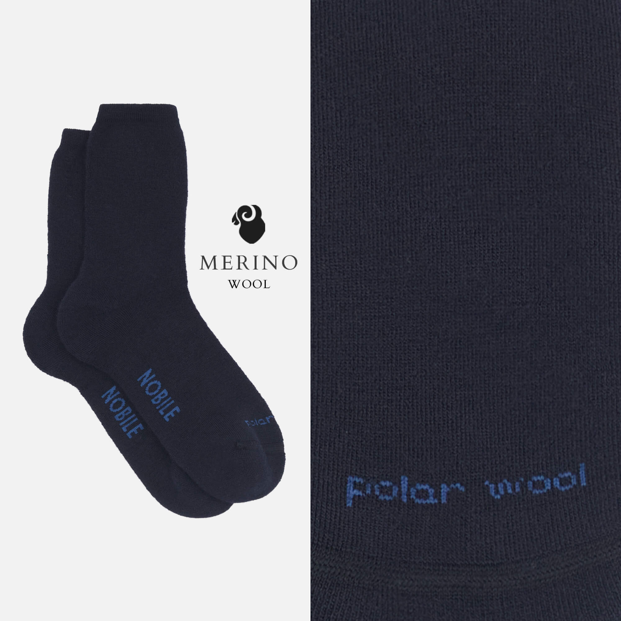 Polar Wool – Calza corta Outdoor in lana Merino con cuscino termico