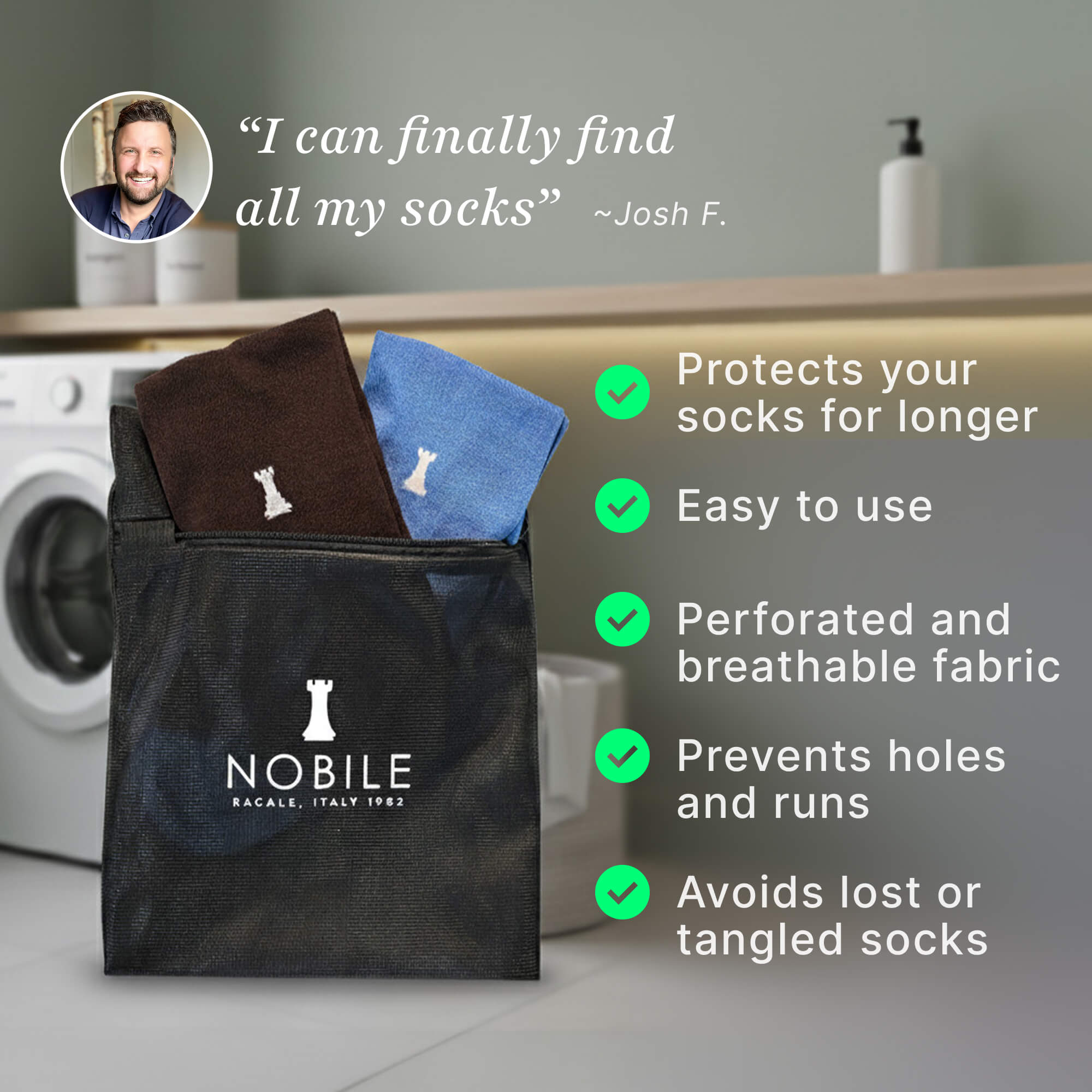 Sacchetto per lavatrice