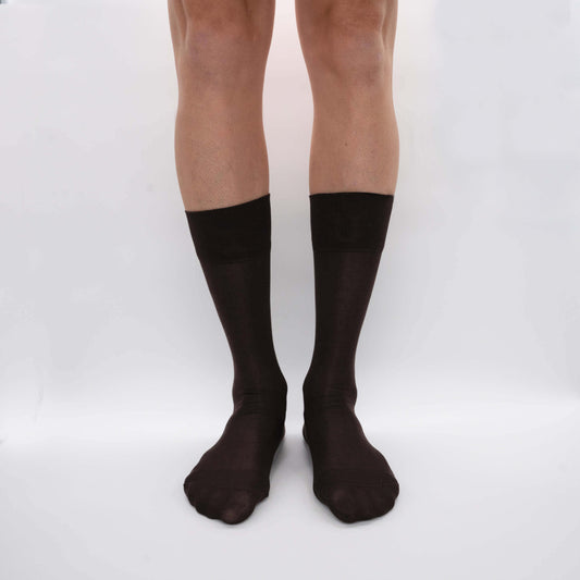 Chiffon in pure mulberry silk - Lightweight crew socks