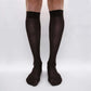 Chiffon in pure mulberry silk - Lightweight knee high socks