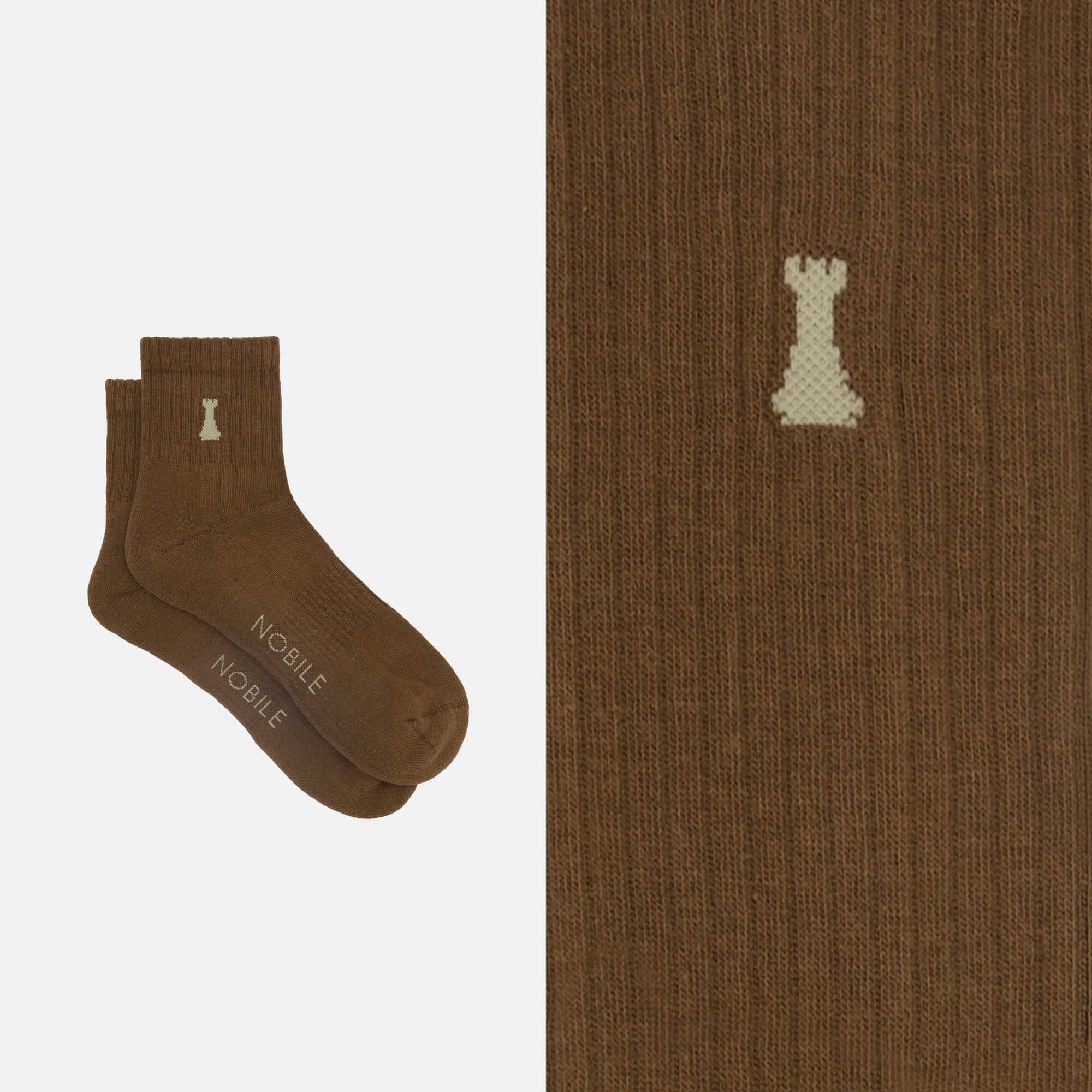 Chaussette de sport en coton bio à la tour Nobile
