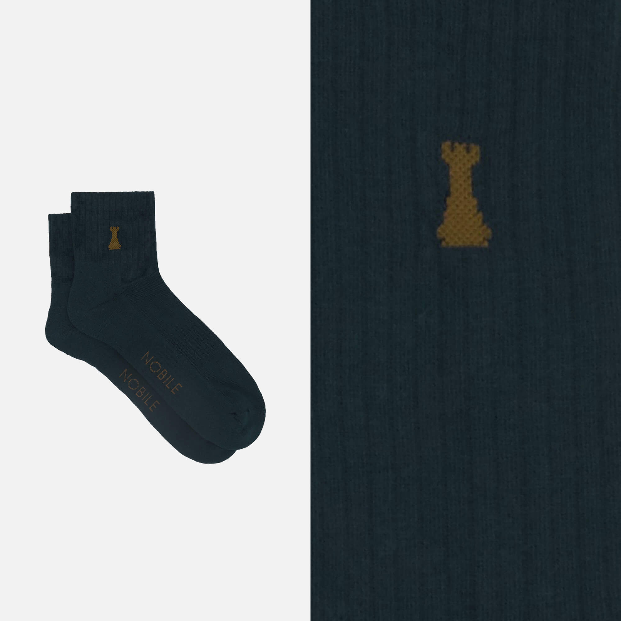 Chaussette de sport en coton bio à la tour Nobile