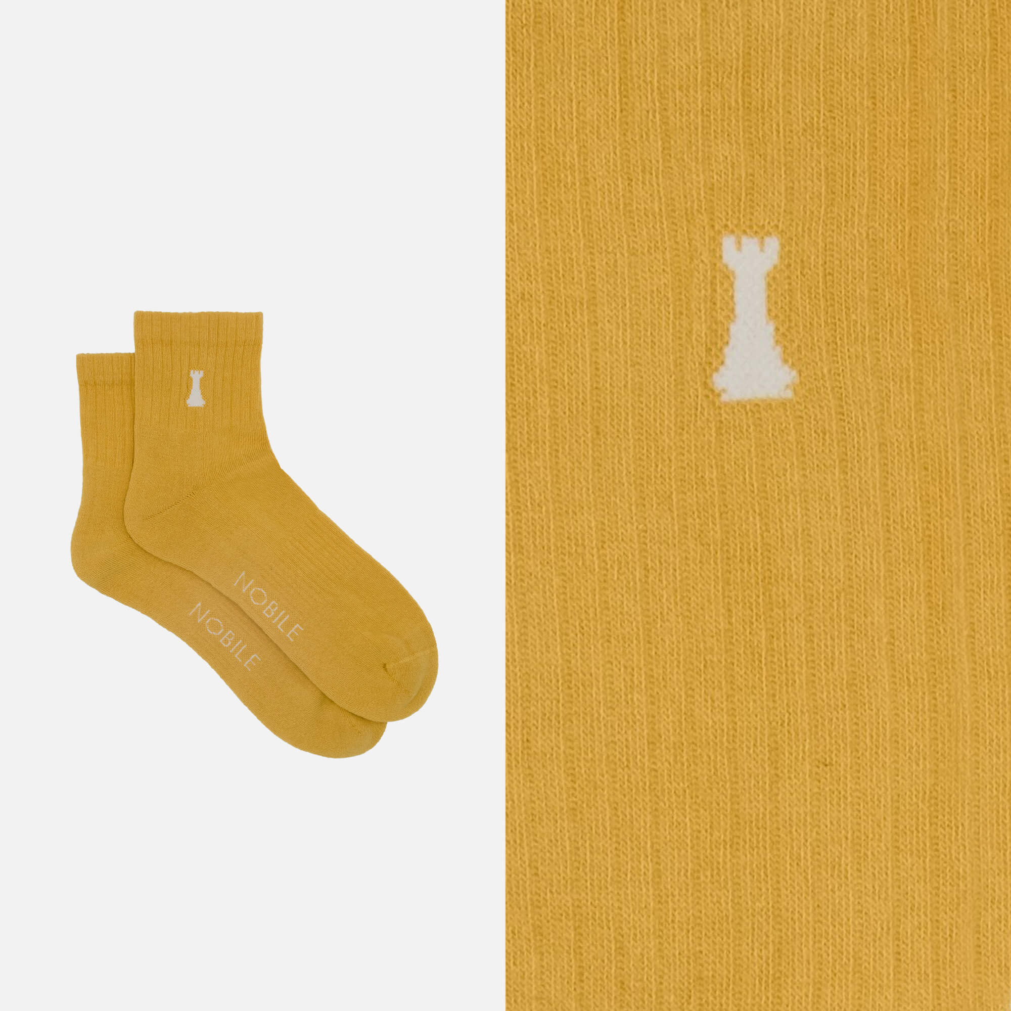 Chaussette de sport en coton bio à la tour Nobile
