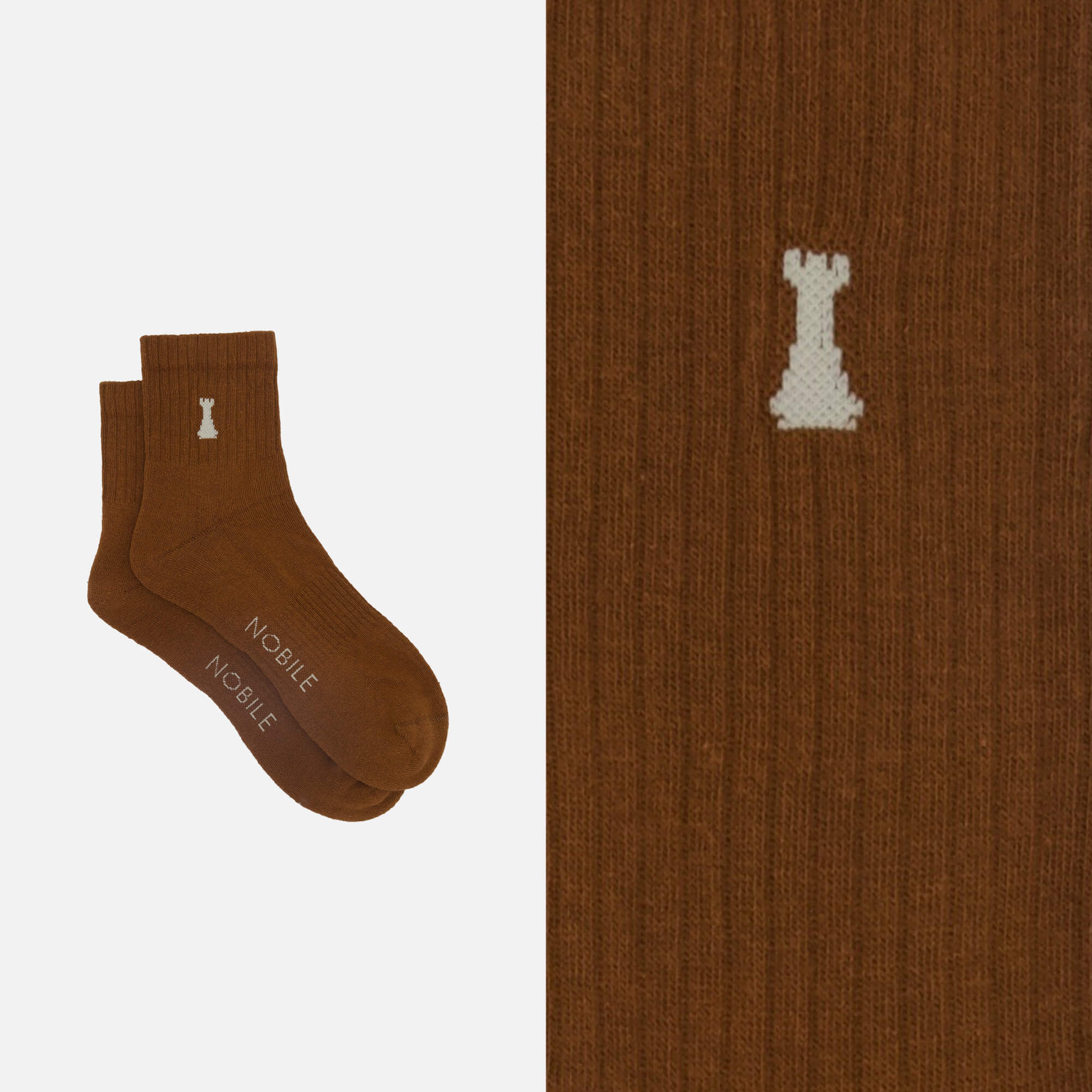 Chaussette de sport en coton bio à la tour Nobile