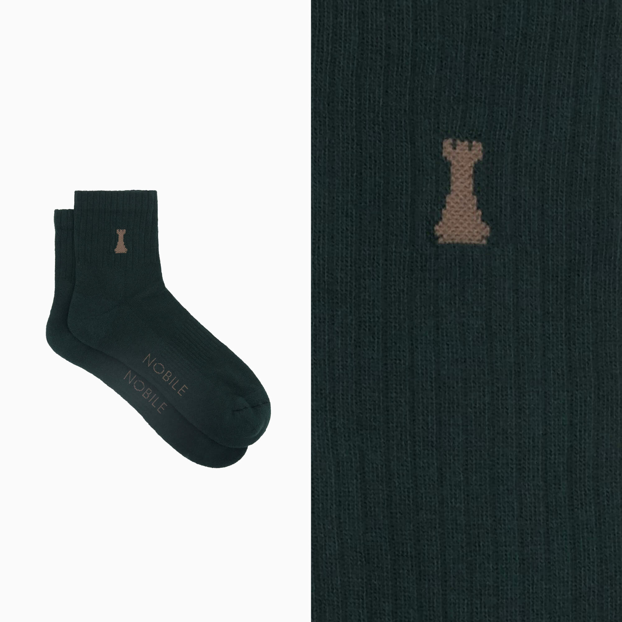 Chaussette de sport en coton bio à la tour Nobile