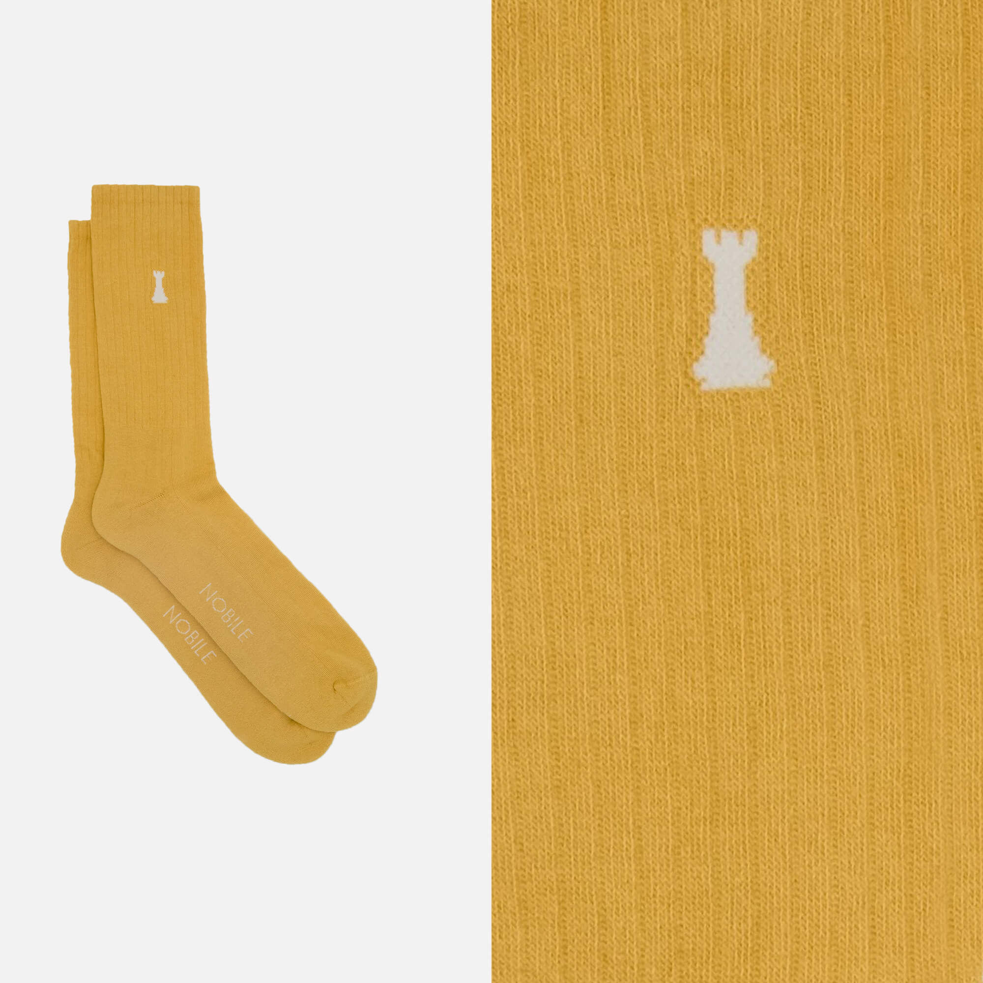 Riviera – Coffret de 6 chaussettes de sport en coton bio à la tour Nobile