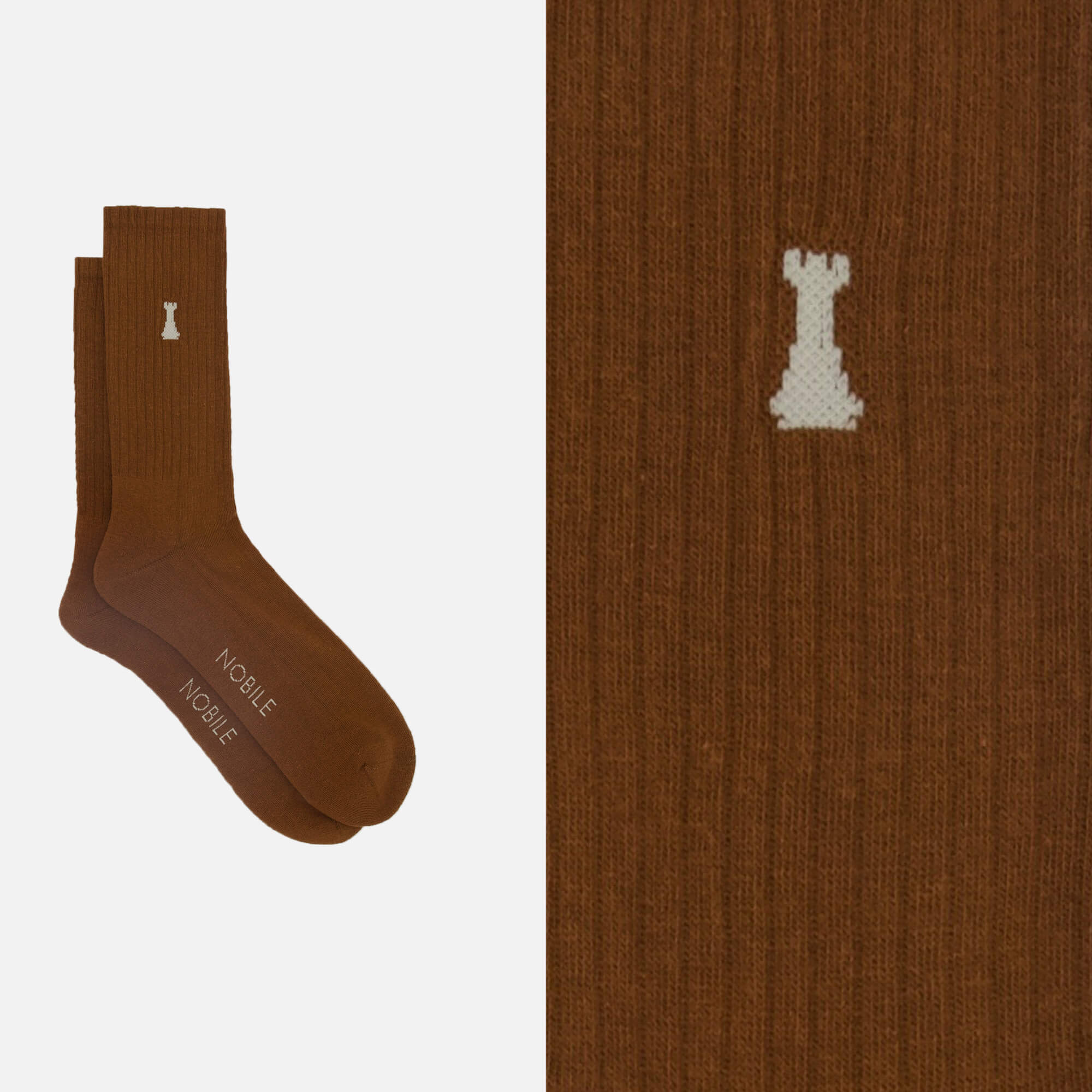Riviera – Coffret de 6 chaussettes de sport en coton bio à la tour Nobile
