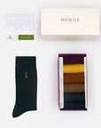 Riviera – Coffret de 6 chaussettes de sport en coton bio à la tour Nobile