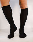 Louis XIV - Black knee high socks with dots